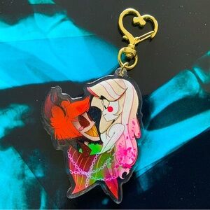 Hazbin Hotel Alastor and Charlie Keychain